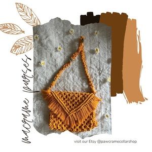 Made to order macrame purse